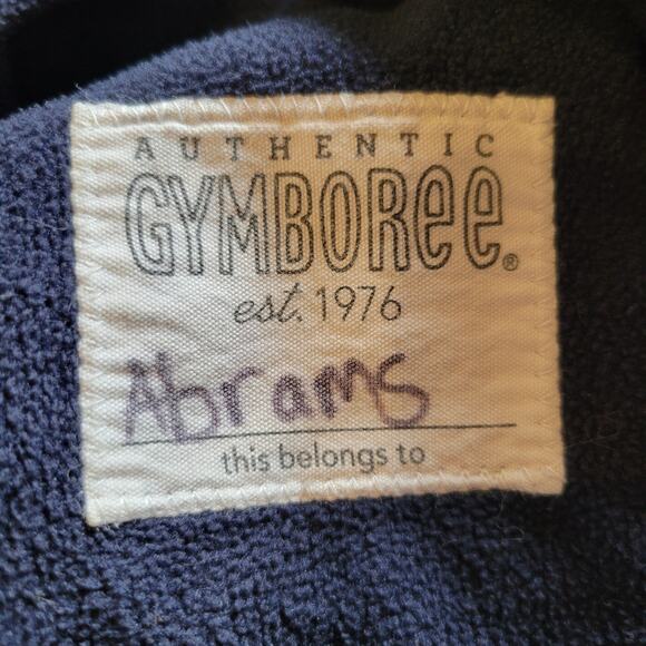 Gymboree Green & Blue Fleece Lined Lightweight Hooded Wind Breaker Boy's Size L - Picture 5 of 7